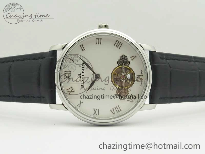 Le Brassus Carrousel Erotic Timepiece SS White Dial on Black Leather Strap A23J