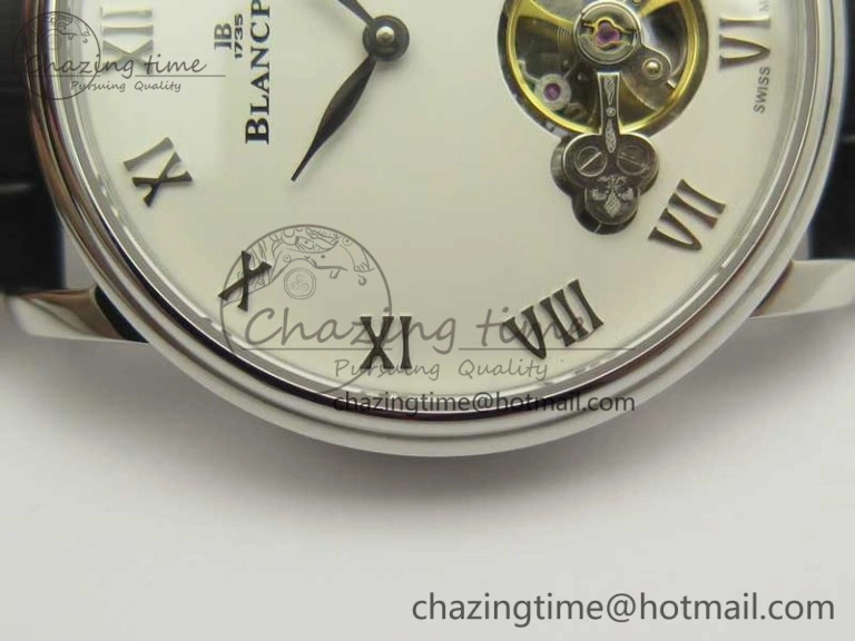 Le Brassus Carrousel Erotic Timepiece SS White Dial on Black Leather Strap A23J