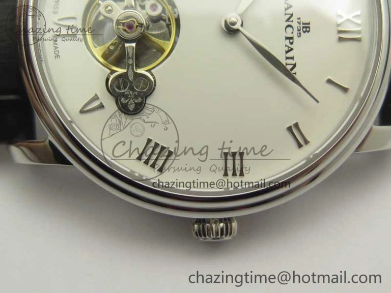 Le Brassus Carrousel Erotic Timepiece SS White Dial on Black Leather Strap A23J