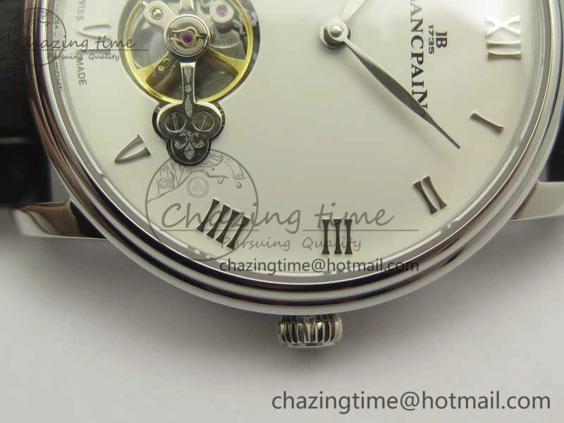 Le Brassus Carrousel Erotic Timepiece SS White Dial on Black Leather Strap A23J