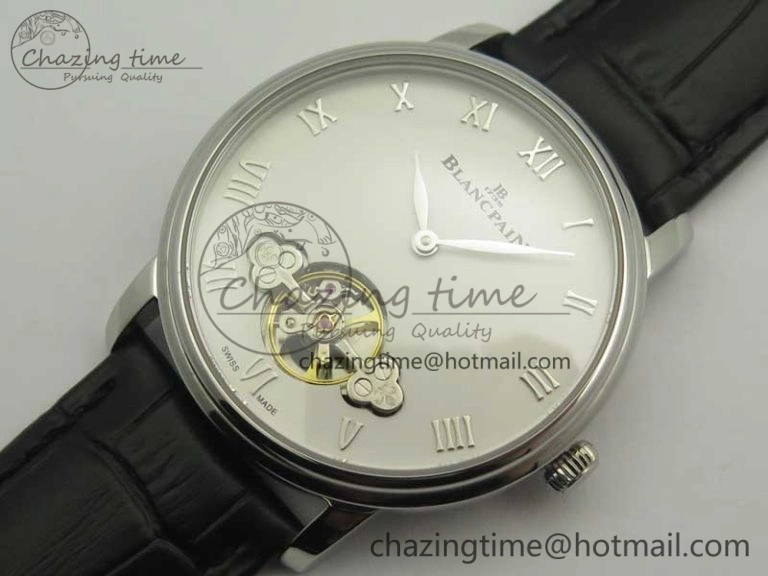 Le Brassus Carrousel Erotic Timepiece SS White Dial on Black Leather Strap A23J