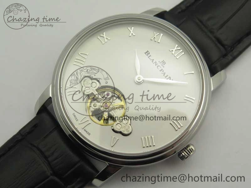 Le Brassus Carrousel Erotic Timepiece SS White Dial on Black Leather Strap A23J