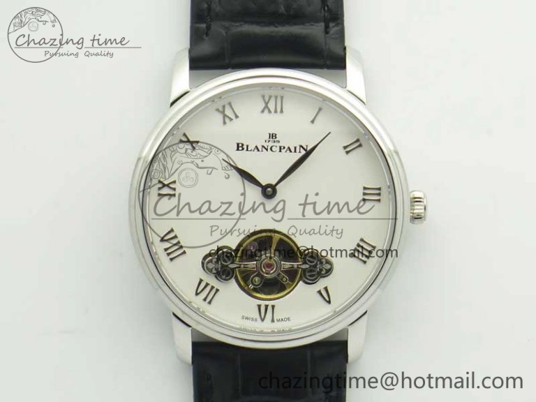 Le Brassus Carrousel Erotic Timepiece SS White Dial on Black Leather Strap A23J