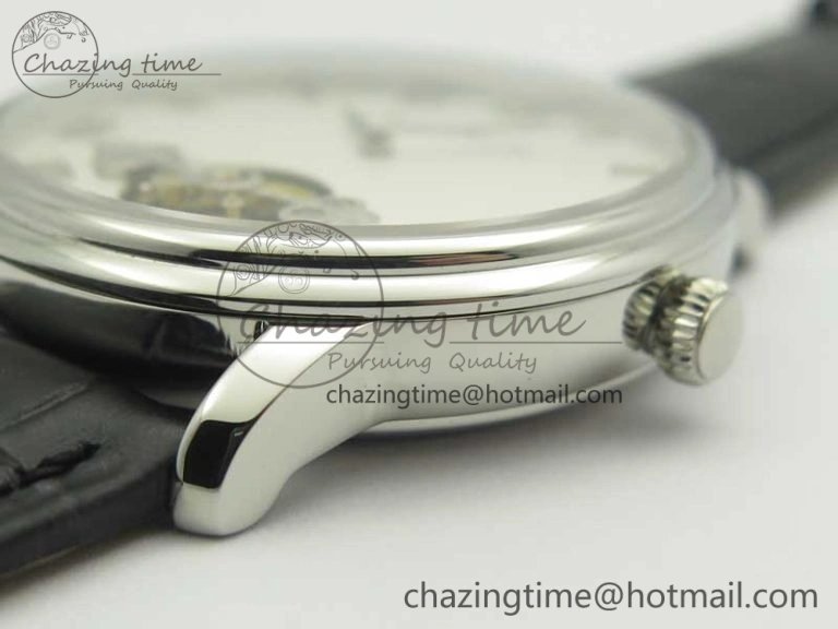 Le Brassus Carrousel Erotic Timepiece SS White Dial on Black Leather Strap A23J