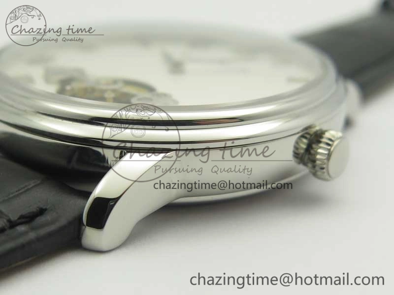 Le Brassus Carrousel Erotic Timepiece SS White Dial on Black Leather Strap A23J