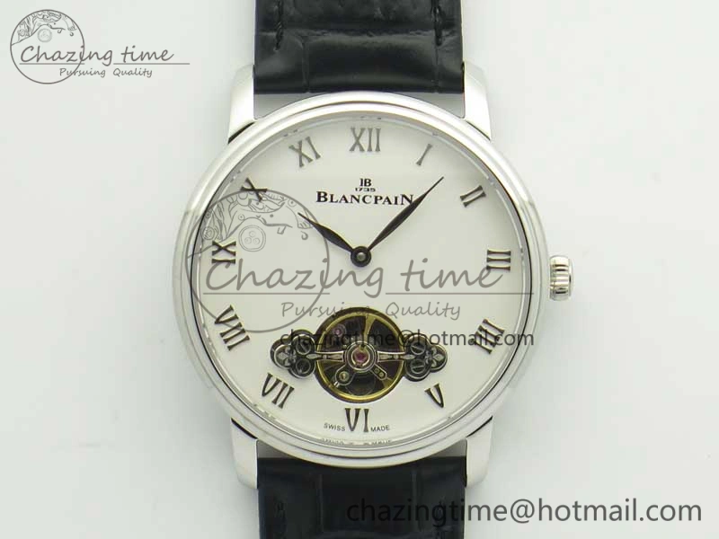 Le Brassus Carrousel Erotic Timepiece SS White Dial on Black Leather Strap A23J