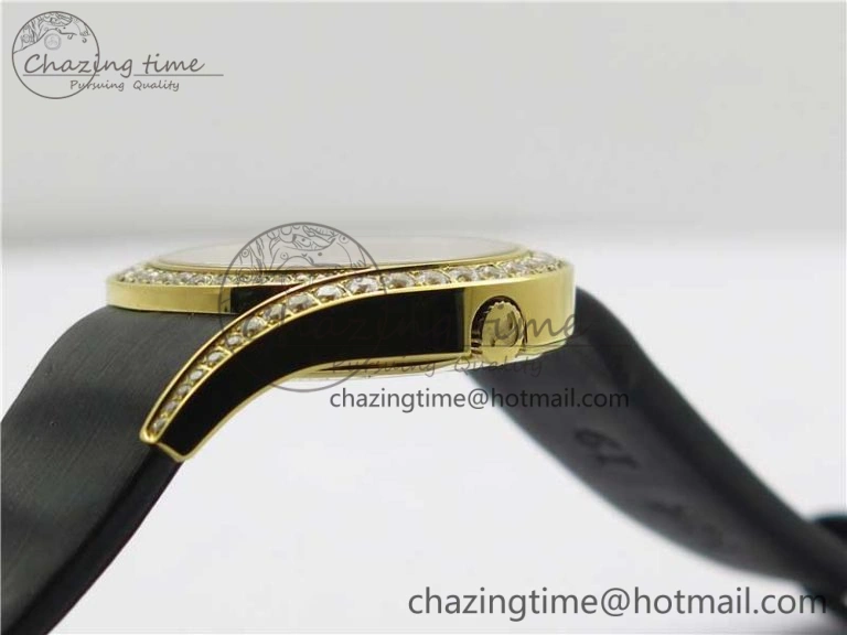 Limelight Gala G0A38160 32mm YG ZF 1:1 Best Edition Silver Dial On Leather Strap Siwss Quartz
