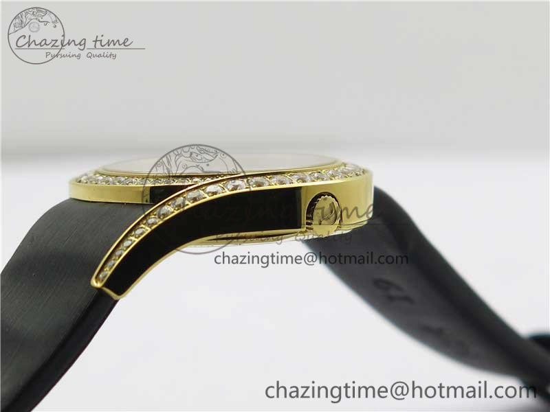 Limelight Gala G0A38160 32mm YG ZF 1:1 Best Edition Silver Dial On Leather Strap Siwss Quartz