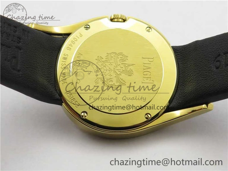 Limelight Gala G0A38160 32mm YG ZF 1:1 Best Edition Silver Dial On Leather Strap Siwss Quartz