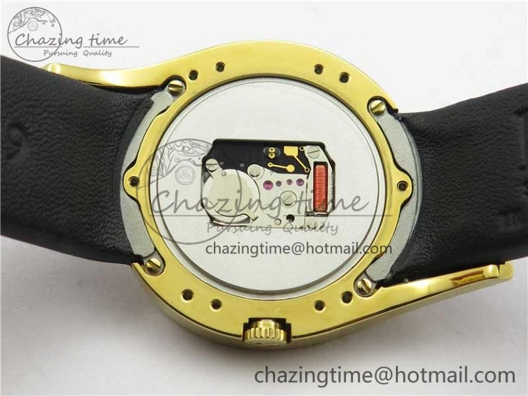 Limelight Gala G0A38160 32mm YG ZF 1:1 Best Edition Silver Dial On Leather Strap Siwss Quartz