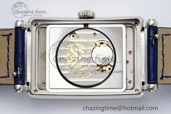 Long Island Ladies SS Diamonds Bezel APSF 1:1 Best Edition Pink MOP Dial on Blue Leather Strap Jap Quartz