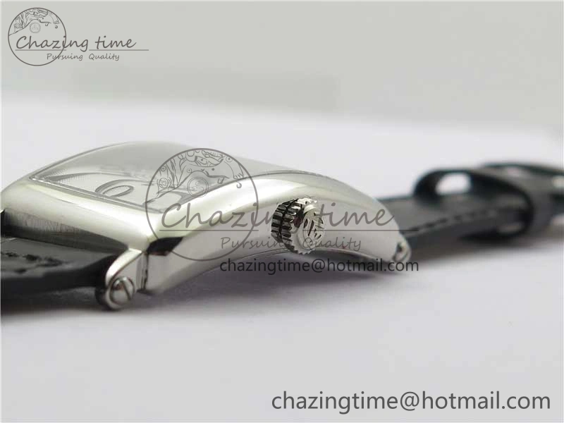 Long Island Ladies SS ZF 1:1 Best Edition on Black Leather Strap Ronda Quartz