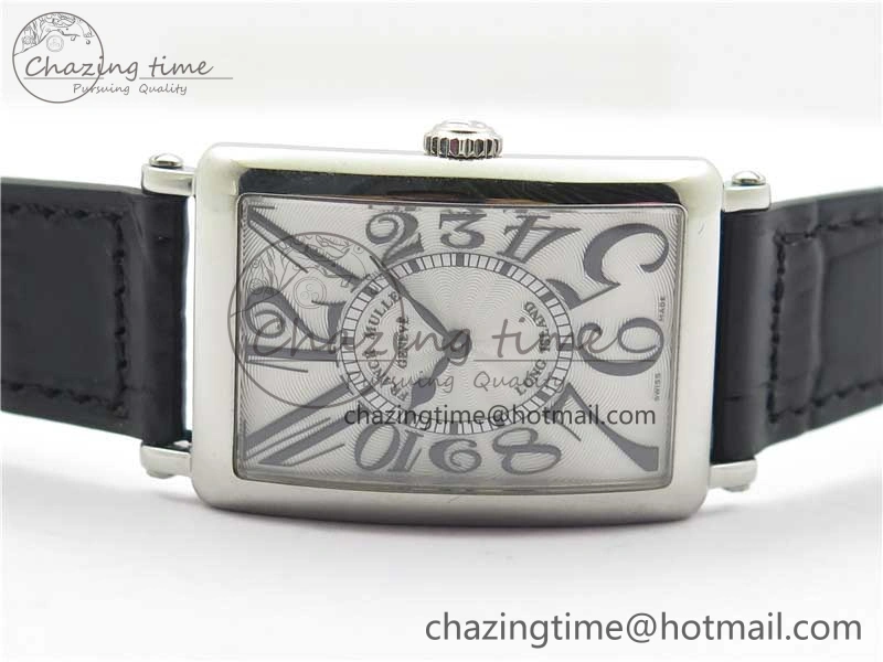 Long Island Ladies SS ZF 1:1 Best Edition on Black Leather Strap Ronda Quartz