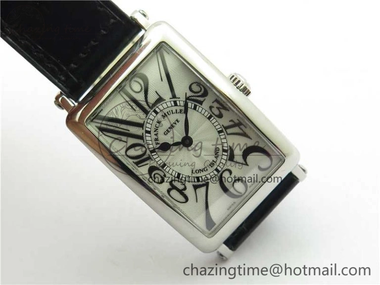 Long Island Ladies SS ZF 1:1 Best Edition on Black Leather Strap Ronda Quartz