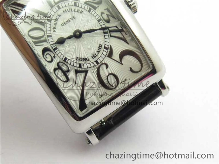 Long Island Ladies SS ZF 1:1 Best Edition on Black Leather Strap Ronda Quartz