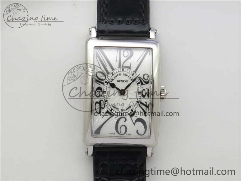 Long Island Ladies SS ZF 1:1 Best Edition on Black Leather Strap Ronda Quartz