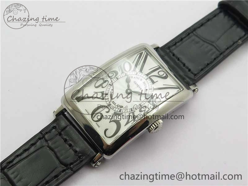 Long Island Ladies SS ZF 1:1 Best Edition on Black Leather Strap Ronda Quartz