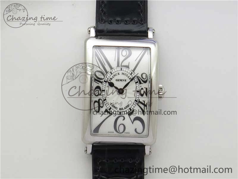 Long Island Ladies SS ZF 1:1 Best Edition on Black Leather Strap Ronda Quartz