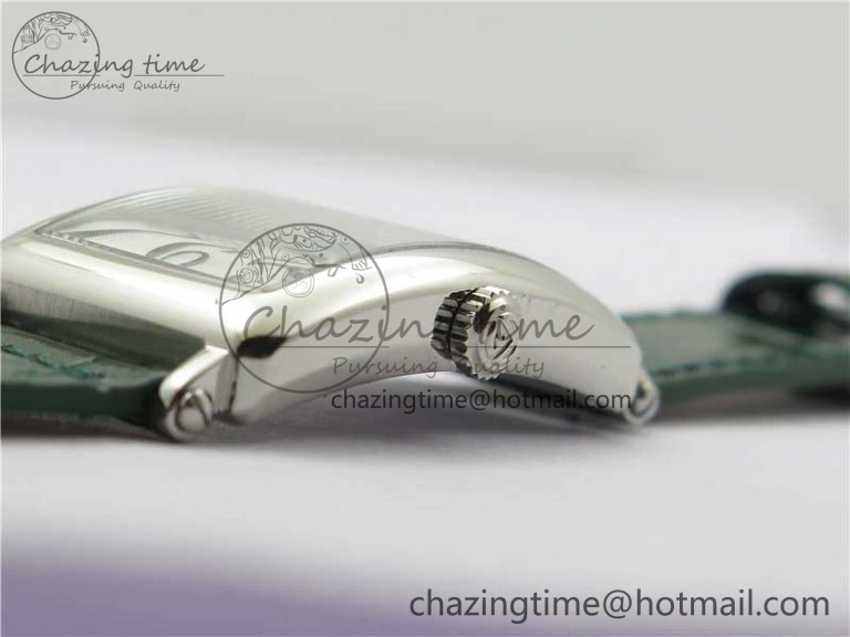 Long Island Ladies SS ZF 1:1 Best Edition on Green Leather Strap Ronda Quartz