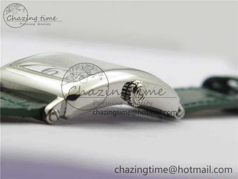 Long Island Ladies SS ZF 1:1 Best Edition on Green Leather Strap Ronda Quartz