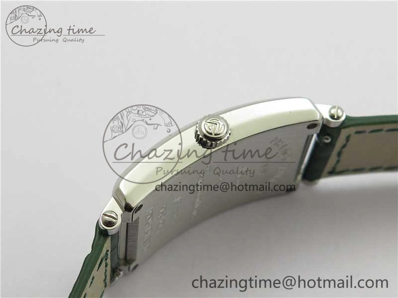 Long Island Ladies SS ZF 1:1 Best Edition on Green Leather Strap Ronda Quartz