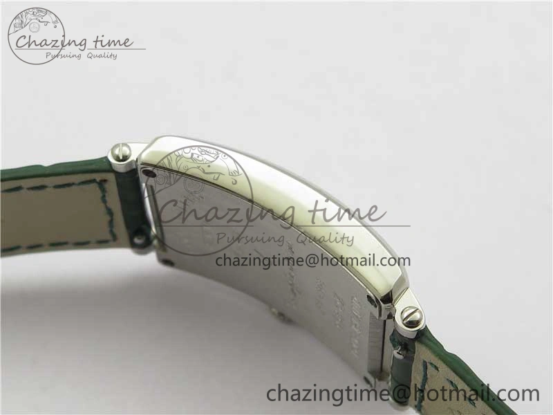 Long Island Ladies SS ZF 1:1 Best Edition on Green Leather Strap Ronda Quartz
