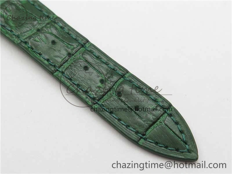 Long Island Ladies SS ZF 1:1 Best Edition on Green Leather Strap Ronda Quartz