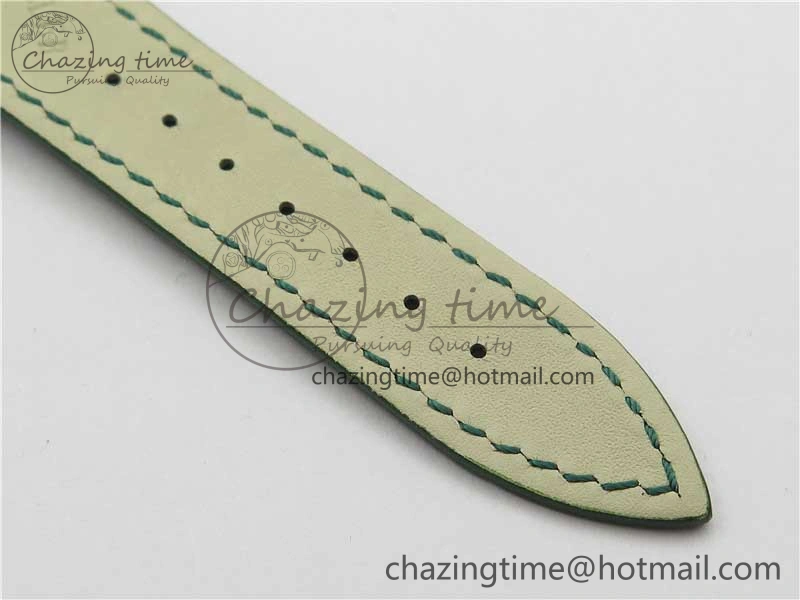 Long Island Ladies SS ZF 1:1 Best Edition on Green Leather Strap Ronda Quartz