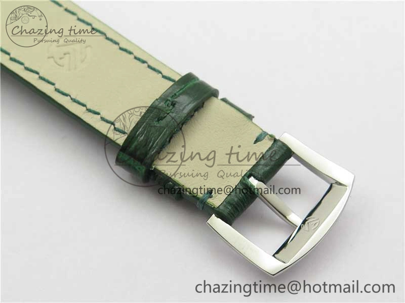 Long Island Ladies SS ZF 1:1 Best Edition on Green Leather Strap Ronda Quartz