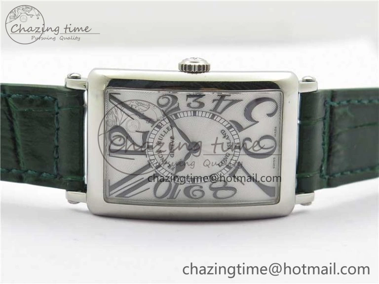 Long Island Ladies SS ZF 1:1 Best Edition on Green Leather Strap Ronda Quartz