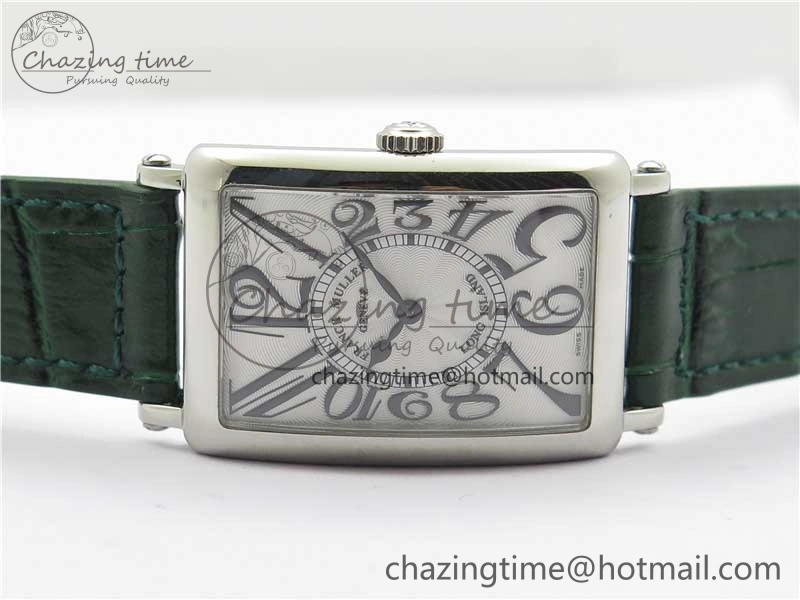 Long Island Ladies SS ZF 1:1 Best Edition on Green Leather Strap Ronda Quartz