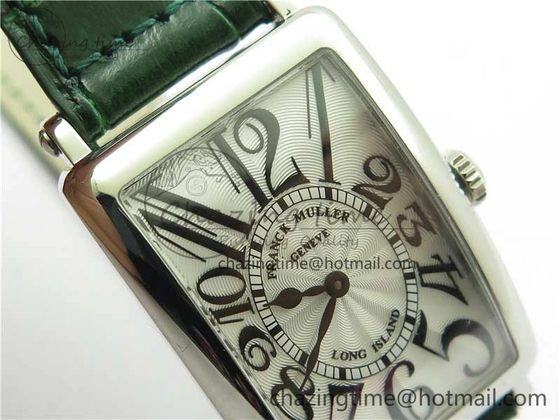 Long Island Ladies SS ZF 1:1 Best Edition on Green Leather Strap Ronda Quartz