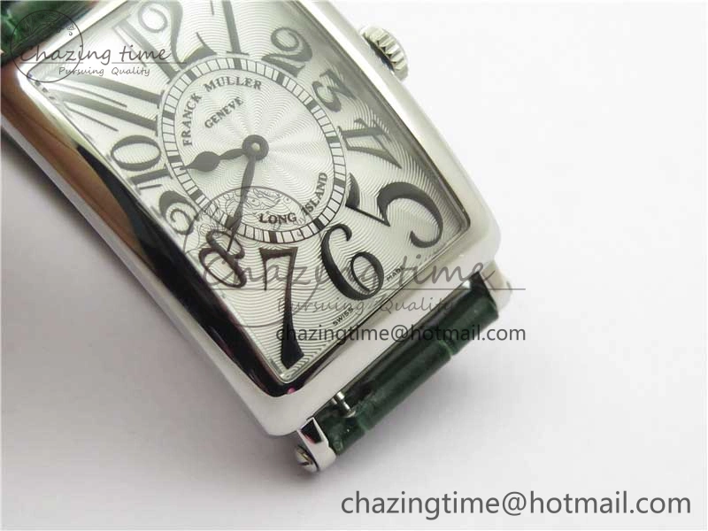 Long Island Ladies SS ZF 1:1 Best Edition on Green Leather Strap Ronda Quartz