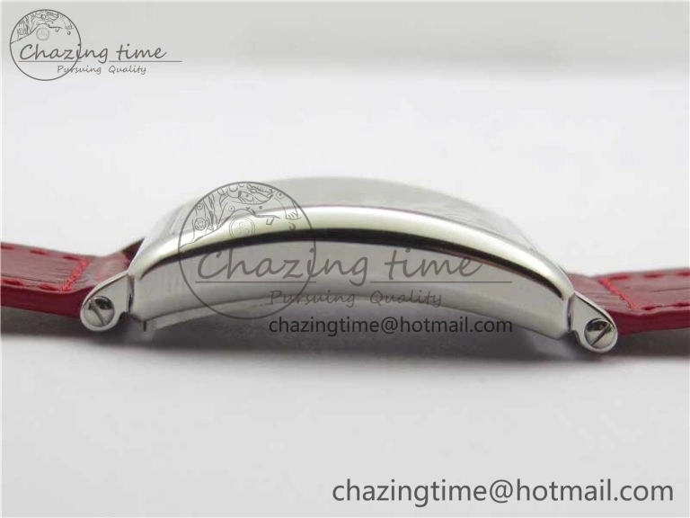 Long Island Ladies SS ZF 1:1 Best Edition on Red Leather Strap Ronda Quartz