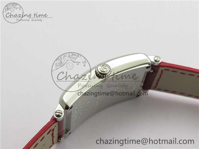 Long Island Ladies SS ZF 1:1 Best Edition on Red Leather Strap Ronda Quartz