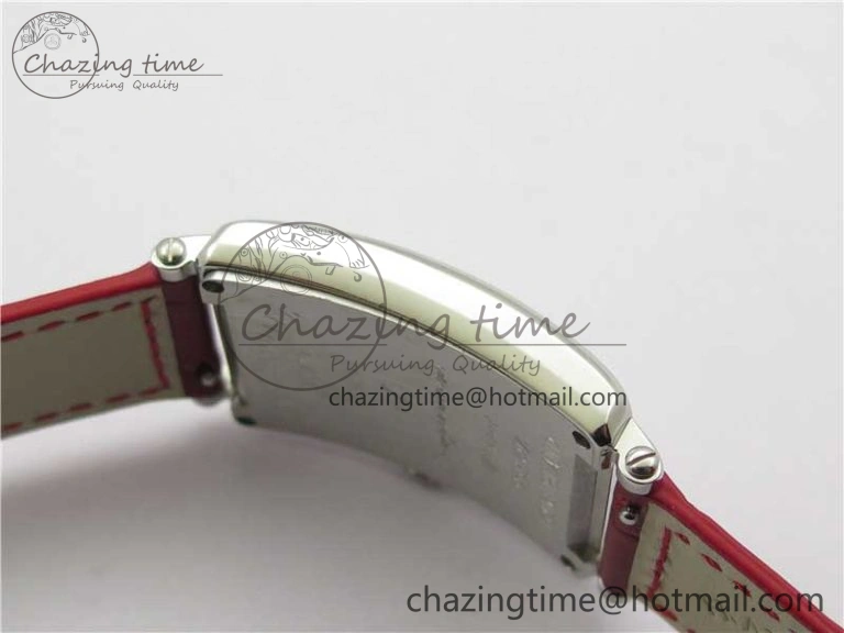 Long Island Ladies SS ZF 1:1 Best Edition on Red Leather Strap Ronda Quartz