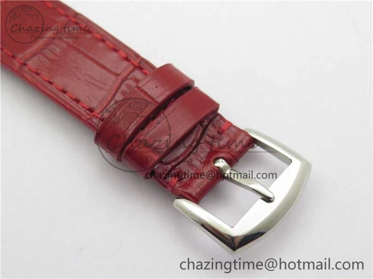 Long Island Ladies SS ZF 1:1 Best Edition on Red Leather Strap Ronda Quartz