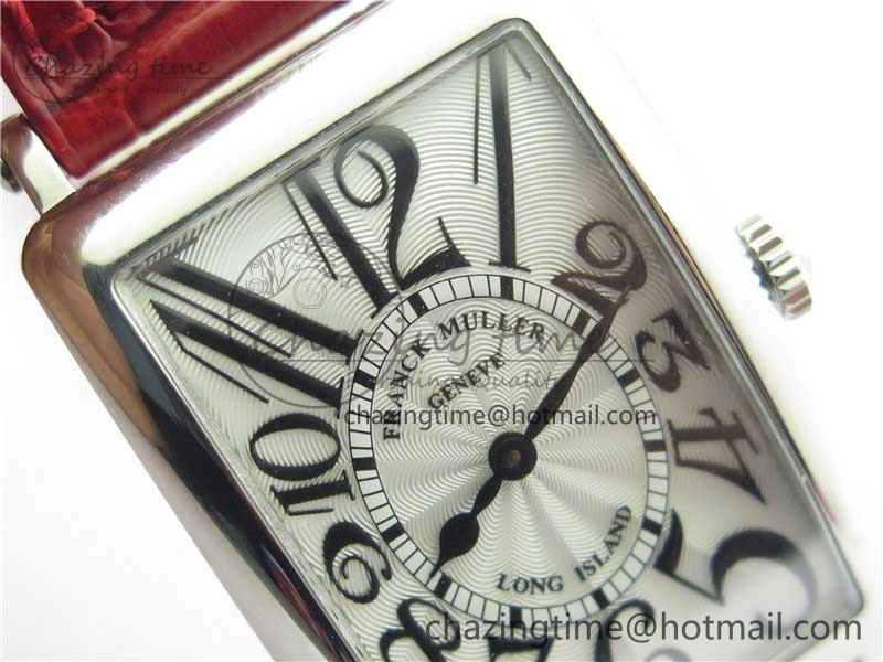 Long Island Ladies SS ZF 1:1 Best Edition on Red Leather Strap Ronda Quartz