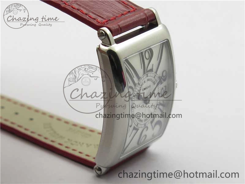 Long Island Ladies SS ZF 1:1 Best Edition on Red Leather Strap Ronda Quartz