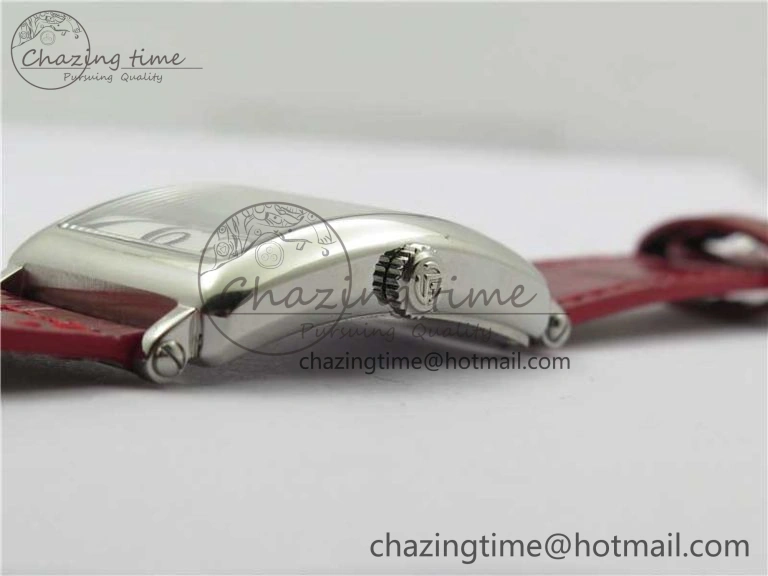 Long Island Ladies SS ZF 1:1 Best Edition on Red Leather Strap Ronda Quartz