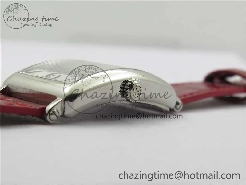 Long Island Ladies SS ZF 1:1 Best Edition on Red Leather Strap Ronda Quartz