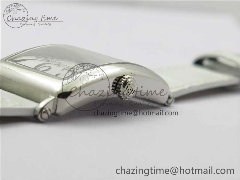 Long Island Ladies SS ZF 1:1 Best Edition on White Leather Strap Ronda Quartz