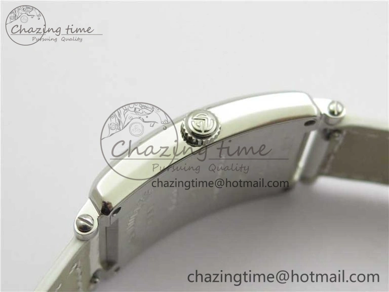 Long Island Ladies SS ZF 1:1 Best Edition on White Leather Strap Ronda Quartz