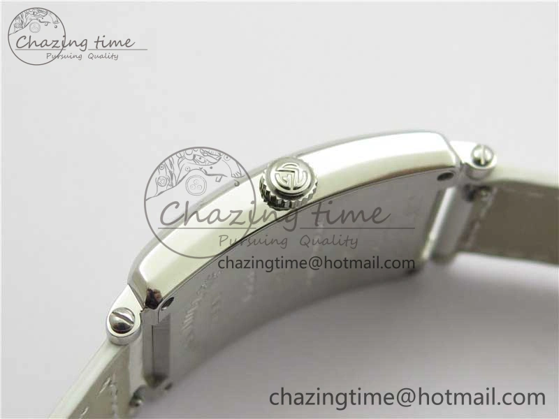 Long Island Ladies SS ZF 1:1 Best Edition on White Leather Strap Ronda Quartz
