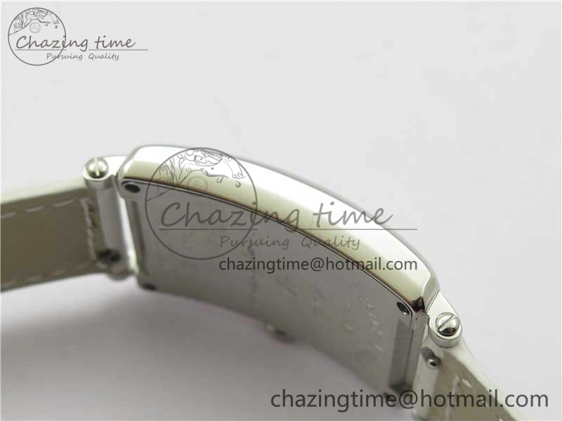 Long Island Ladies SS ZF 1:1 Best Edition on White Leather Strap Ronda Quartz