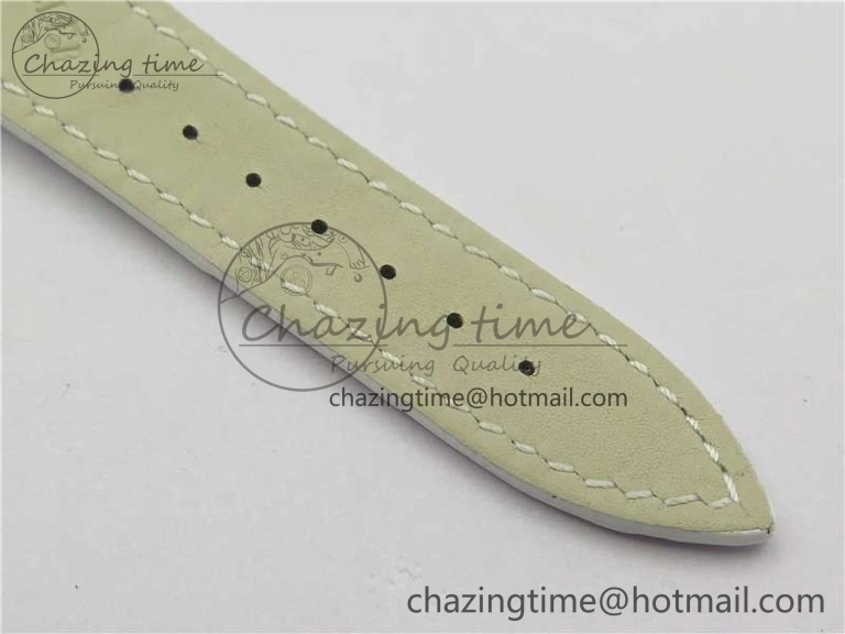 Long Island Ladies SS ZF 1:1 Best Edition on White Leather Strap Ronda Quartz