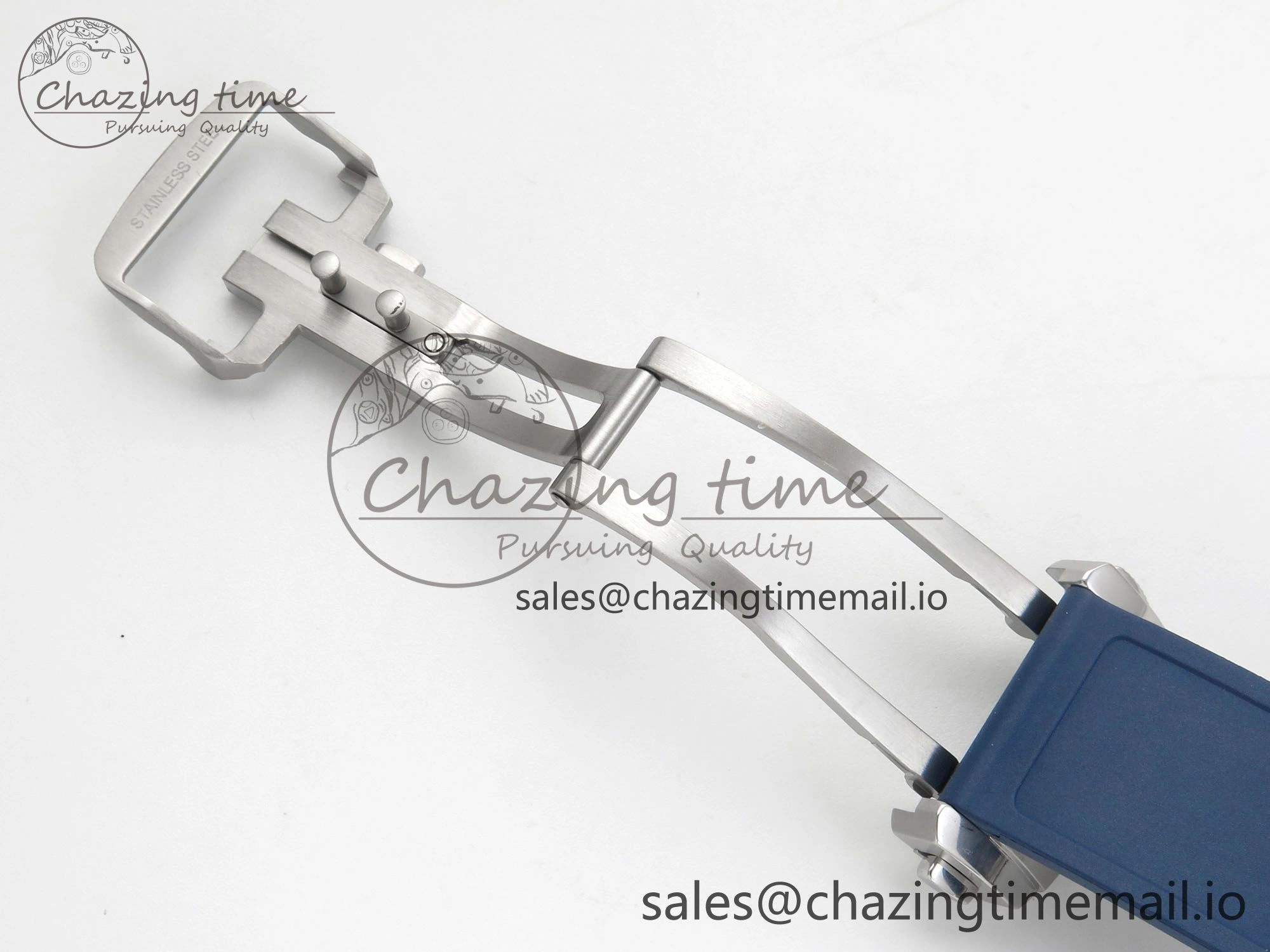 Longines Conquest 40mm SS AF 1:1 Best Edition Blue Dial on Blue Rubber Strap A2892