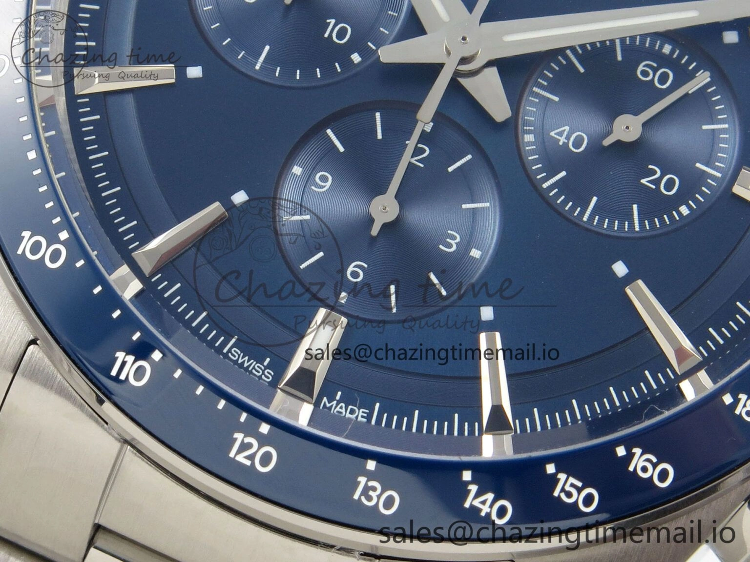 Longines Conquest 40mm SS AF 1:1 Best Edition Blue Dial on Stainless steel bracelet A2892