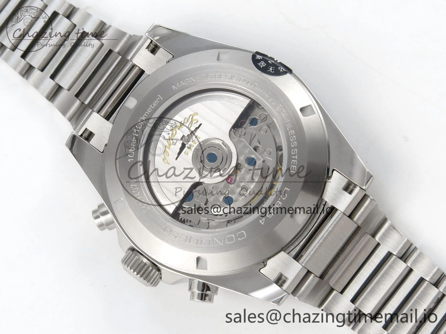 Longines Conquest 40mm SS AF 1:1 Best Edition Blue Dial on Stainless steel bracelet A2892