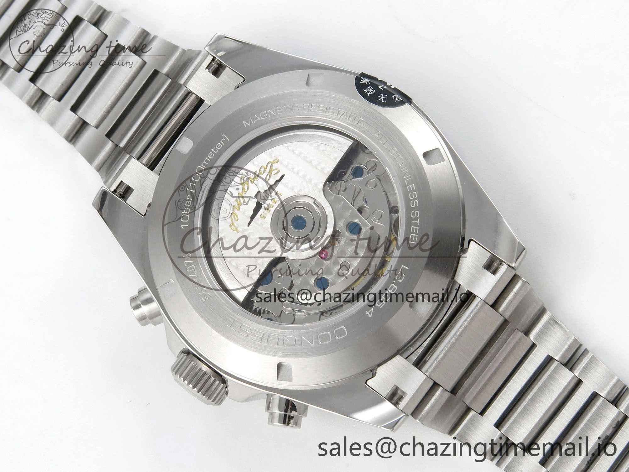 Longines Conquest 40mm SS AF 1:1 Best Edition Blue Dial on Stainless steel bracelet A2892